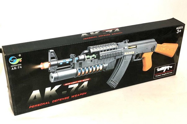 کلاشینکف موزیکال چراغدار AK74 - ک 96